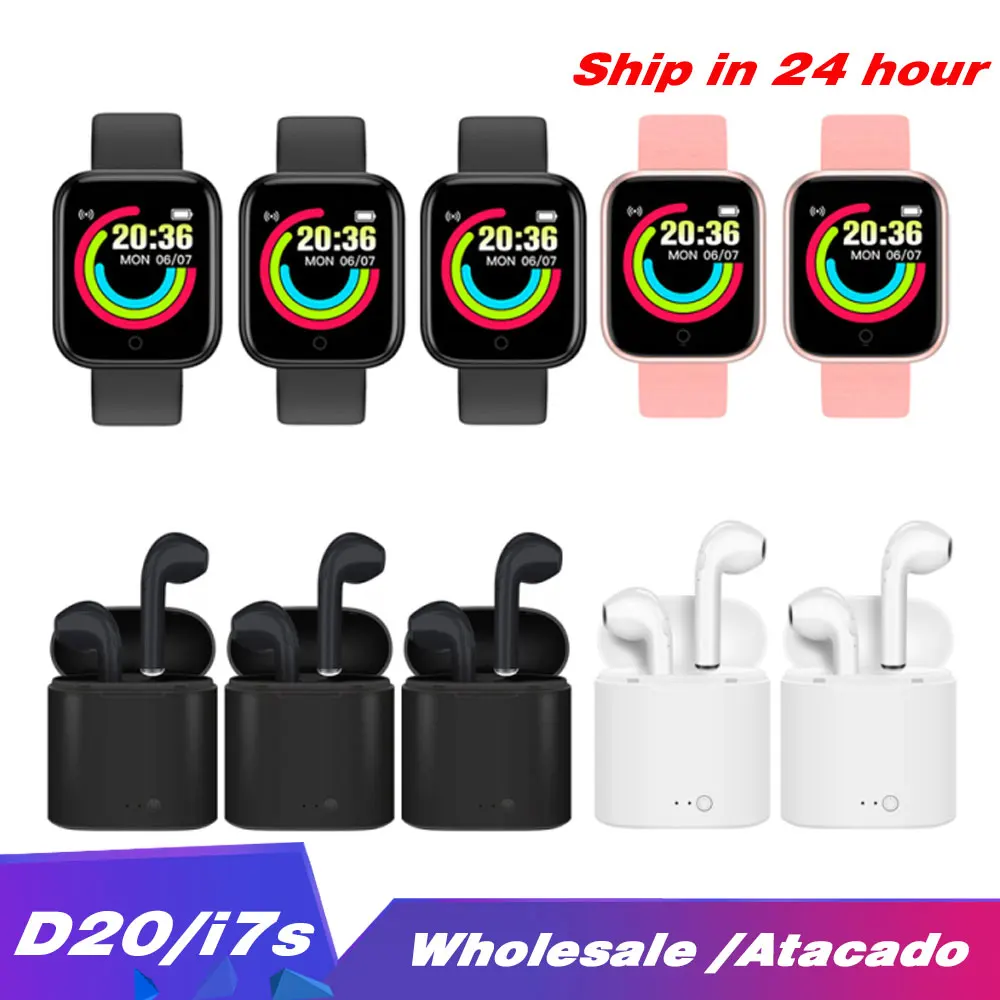 10pcs i7s TWS D20 Smart Watch Men Bluetooth Digital Watch Sport Fitness Tracker Pedometer Y68 Smartwatch Women For Android IOS
10pcs i7s TWS D20 Smart Watch Men Bluetooth Digital Watch Sport Fitness Tracker Pedometer Y68 Smartwatch Women For Android IOS
