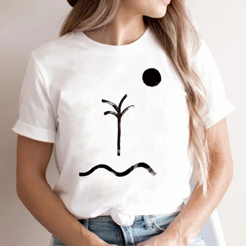 Women Simple Lovely T Shirt Tee Lady Short Sleeve Cartoon Top 90s T-shirt Clothing
Women Simple Lovely T Shirt Tee Lady Short Sleeve Cartoon Top 90s T-shirt Clothing