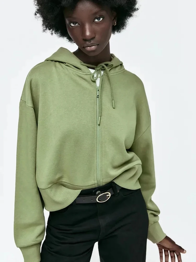 KBAT Women Short Zipper Hoodies Jacket Cardigan 2022 New Autumn Fashion Elegant Female Pullovers High Street Leisure Outerwear 
KBAT Women Short Zipper Hoodies Jacket Cardigan 2022 New Autumn Fashion Elegant Female Pullovers High Street Leisure Outerwear