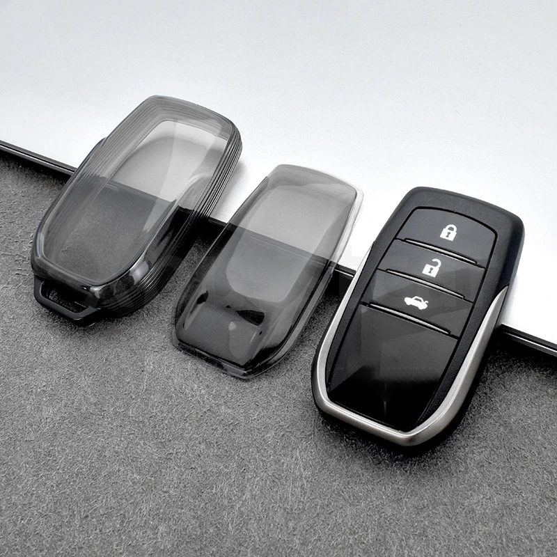 Мягкий прозрачный чехол из ТПУ для Toyota CHR Hilux Fortuner Land Cruiser 200 Camry Corolla Crown RAV4 Highland, чехол для ключей от автомобиля 
Мягкий прозрачный чехол из ТПУ для Toyota CHR Hilux Fortuner Land Cruiser 200 Camry Corolla Crown RAV4 Highland, чехол для ключей от автомобиля