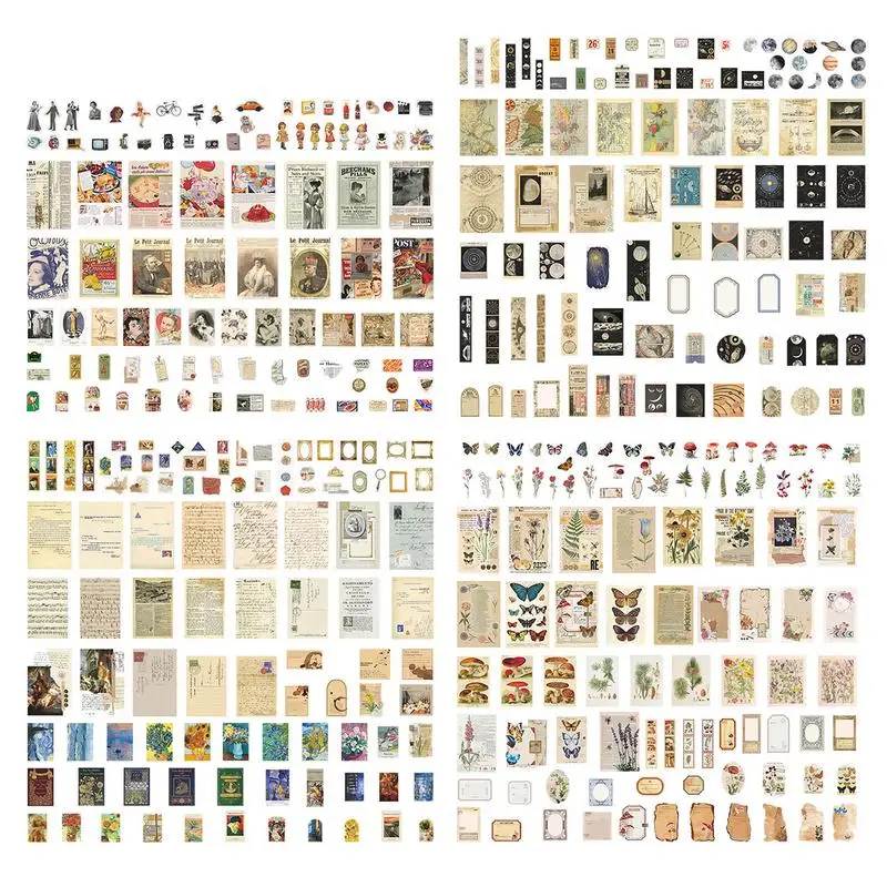 200pcs/pack Vintage Material Stickers Scrapbooking Stationery Supplies Bullet-Journal Label Stickers For Phone
200pcs/pack Vintage Material Stickers Scrapbooking Stationery Supplies Bullet-Journal Label Stickers For Phone