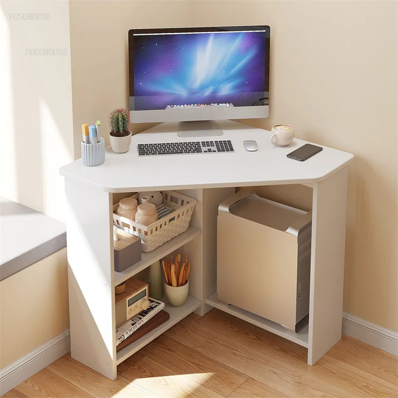 

Домашний Настольный компьютерный стол для маленькой квартиры, треугольный письменный стол для учебы, угловой компьютерный стол для дома, гостиной, спальни, письменные столы