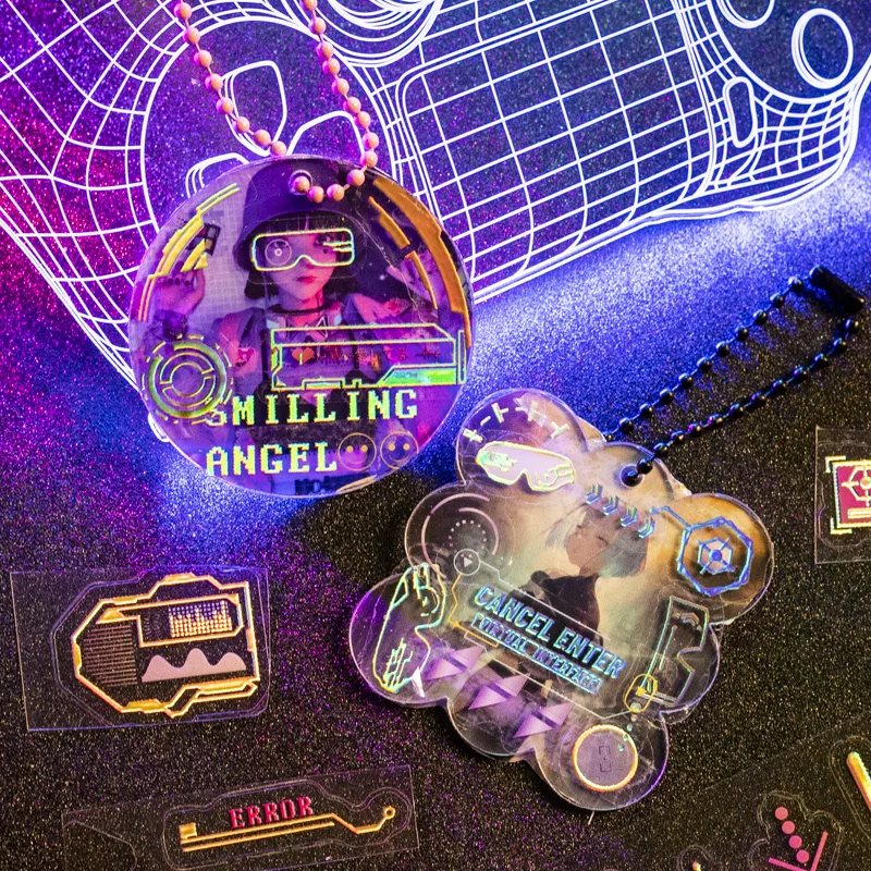 20Packs wholesale PET Stickers Decorative Star Card Azure Universe Cards material Cyberpunk light Fluorescent Scrapbooking
20Packs wholesale PET Stickers Decorative Star Card Azure Universe Cards material Cyberpunk light Fluorescent Scrapbooking