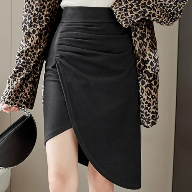 Осень-зима 2021, новая шерстяная юбка с высокой талией, плиссированная юбка с разрезом сбоку, дизайнерская тонкая юбка с запахом на бедрах
Осень-зима 2021, новая шерстяная юбка с высокой талией, плиссированная юбка с разрезом сбоку, дизайнерская тонкая юбка с запахом на бедрах