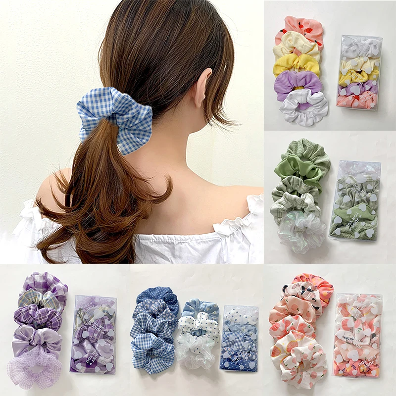 5/6/7/8 Pcs Sweet Plaid Floral Hair Ties Scrunchies Hair Rope Chiffon Rubber Bands Ponytail Holder Hair Ring Hair Accessories
5/6/7/8 Pcs Sweet Plaid Floral Hair Ties Scrunchies Hair Rope Chiffon Rubber Bands Ponytail Holder Hair Ring Hair Accessories