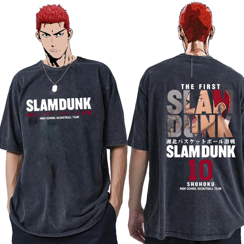 Anime Slam Dunk TShirt 100%Cotton for Men Women Sakuragi Hanamichi Kaede Rukawa Tee Japanese Manga Tops Summer
Anime Slam Dunk TShirt 100%Cotton for Men Women Sakuragi Hanamichi Kaede Rukawa Tee Japanese Manga Tops Summer
