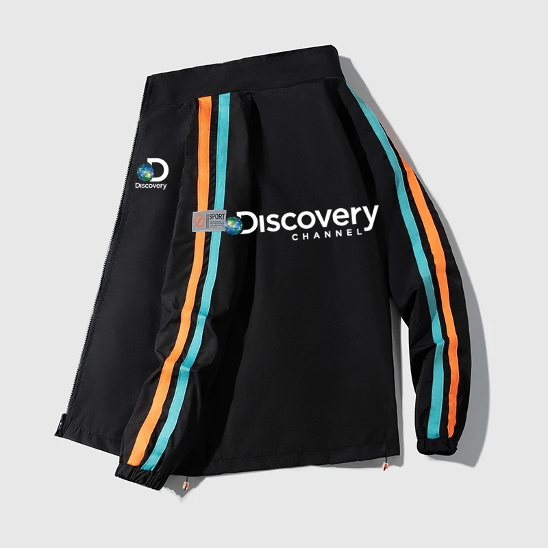 

Discovery Channel Spring Bomber Jacket Men's Tide Bump Color Coat Casual Group Waterproof Sunscreen Casual Sports Jacket