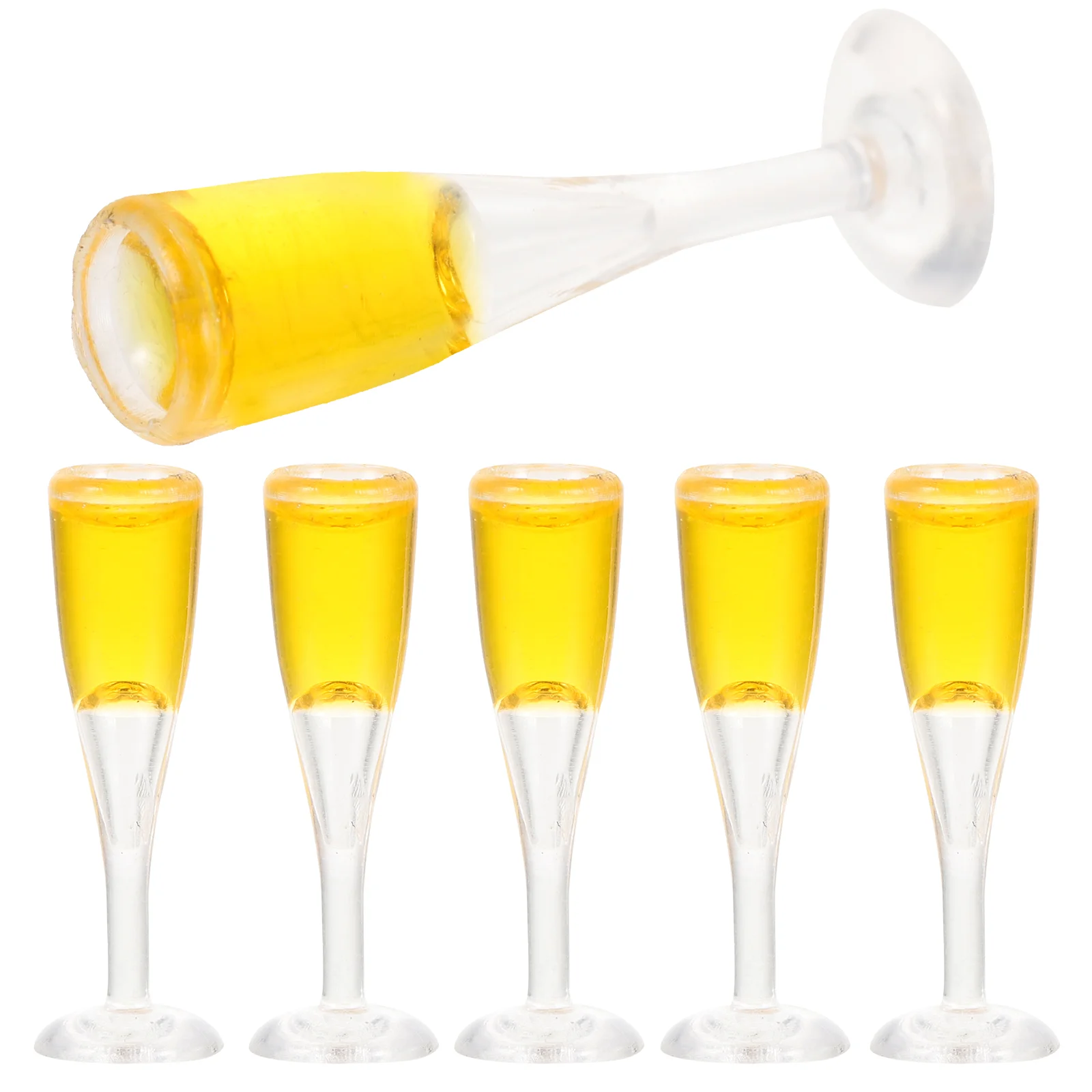 6 Pcs Mini Accessories Dolls Dollhouse Glass Miniature Decoration Micro Goblet Cup 1.8X0.6X0.4CM Champagne Glasses Resin
6 Pcs Mini Accessories Dolls Dollhouse Glass Miniature Decoration Micro Goblet Cup 1.8X0.6X0.4CM Champagne Glasses Resin