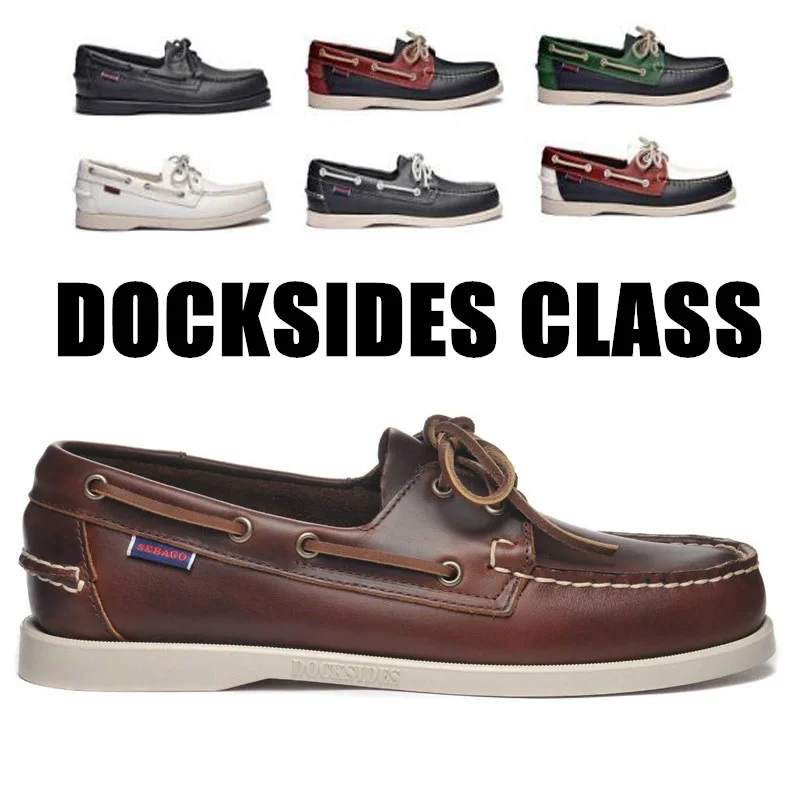 Authentic Sebago Docksides Shoes - Premium Leather Moc Toe Lace Up Boat Shoes D010
Authentic Sebago Docksides Shoes - Premium Leather Moc Toe Lace Up Boat Shoes D010