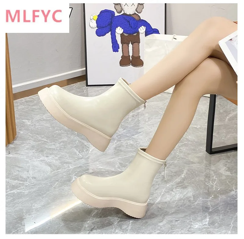 Boots women's thick-soled Chelsea thin thick-heeled chimney mid-tube boots 2022 autumn new simple ankle boots for women
Boots women's thick-soled Chelsea thin thick-heeled chimney mid-tube boots 2022 autumn new simple ankle boots for women