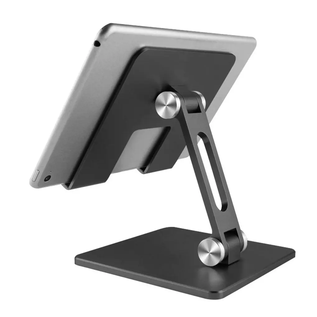 Tablet Mobile Phone Folding Stand Home Office Desktop Tablet Aluminum Alloy Holder Adjustable, Silver 
Tablet Mobile Phone Folding Stand Home Office Desktop Tablet Aluminum Alloy Holder Adjustable, Silver