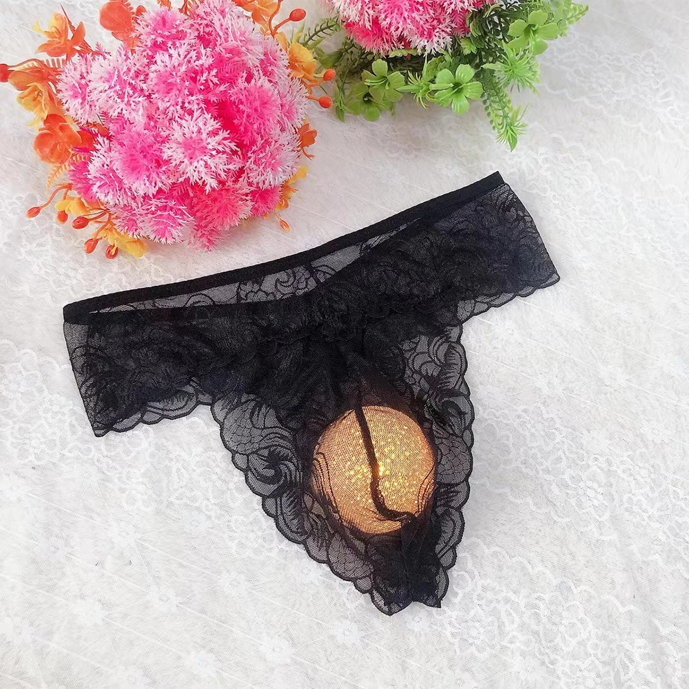Men's Transparent Sissy Panties Sexy Lace Pouch Swimwear Thongs G-Strings Pouch Underwear Briefs Lingerie Slip Homme
Men's Transparent Sissy Panties Sexy Lace Pouch Swimwear Thongs G-Strings Pouch Underwear Briefs Lingerie Slip Homme