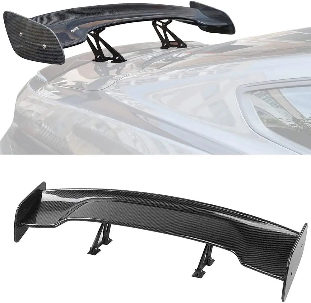 Universal Rear GT Style Spoiler Carbon Fiber Style Adjustable Fit for sedans Coupe Hatchback Rear Trunk Wing Racing Spoiler
Universal Rear GT Style Spoiler Carbon Fiber Style Adjustable Fit for sedans Coupe Hatchback Rear Trunk Wing Racing Spoiler