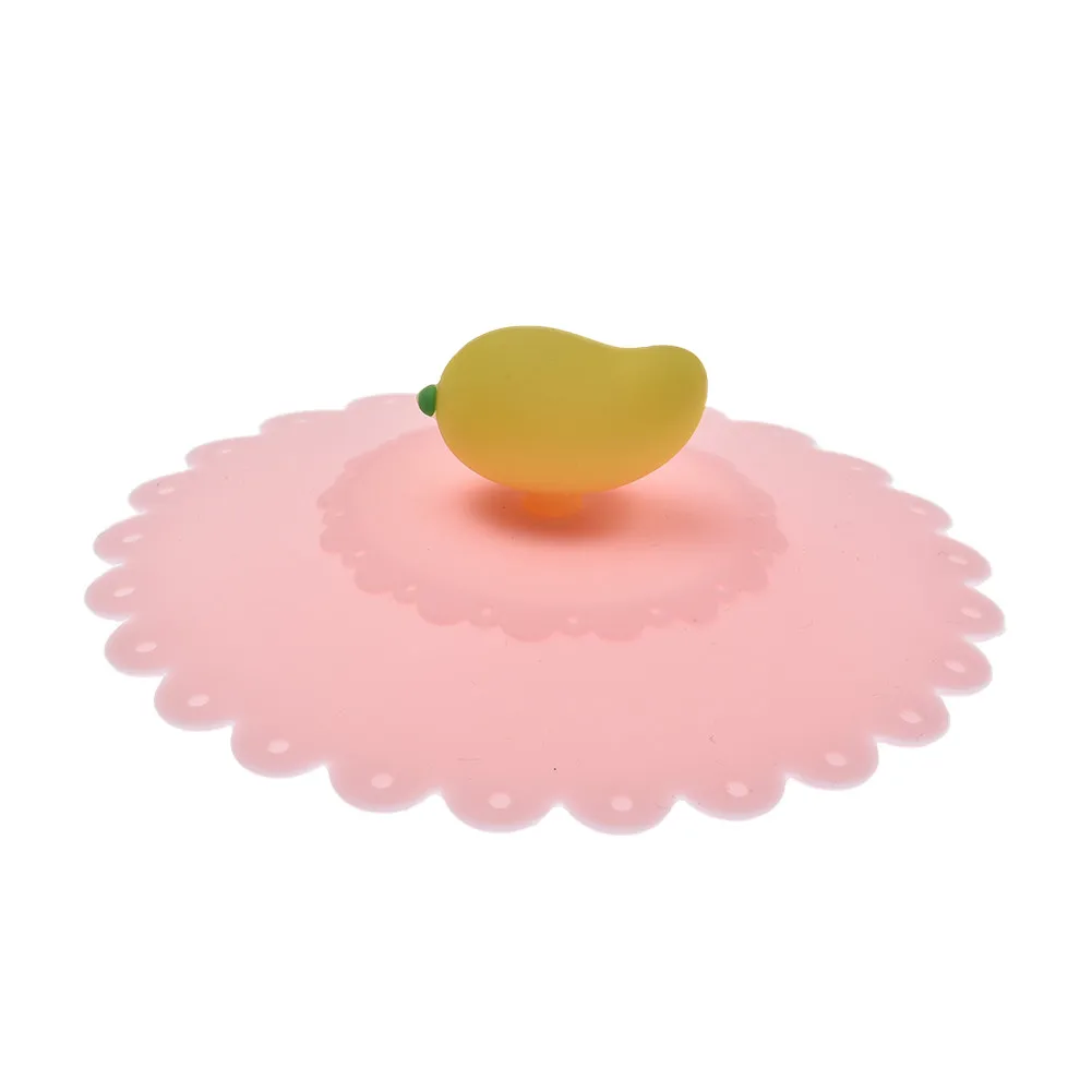 Cute Mango Adorn Pink Water Drinking Cup Lid Silicone Leak Proof Anti-dust Cover Cup Sealed Cover Glass Mugs Cap Diameter 11cm 
Cute Mango Adorn Pink Water Drinking Cup Lid Silicone Leak Proof Anti-dust Cover Cup Sealed Cover Glass Mugs Cap Diameter 11cm