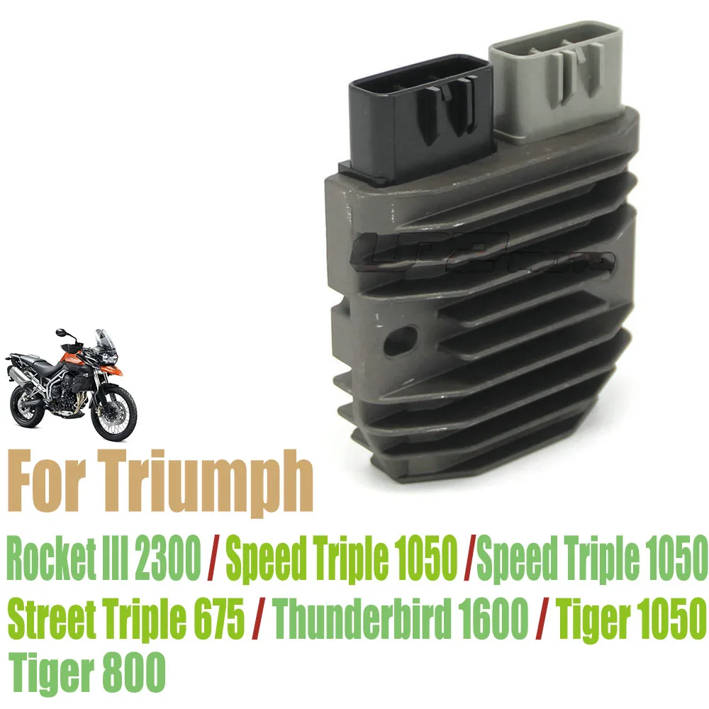 For Triumph Tiger800 Tiger 800 1050 Rocket III 2300 Thunderbird 1600 Street Triple 675 Motorcycle Voltage Regulator Rectifier
For Triumph Tiger800 Tiger 800 1050 Rocket III 2300 Thunderbird 1600 Street Triple 675 Motorcycle Voltage Regulator Rectifier