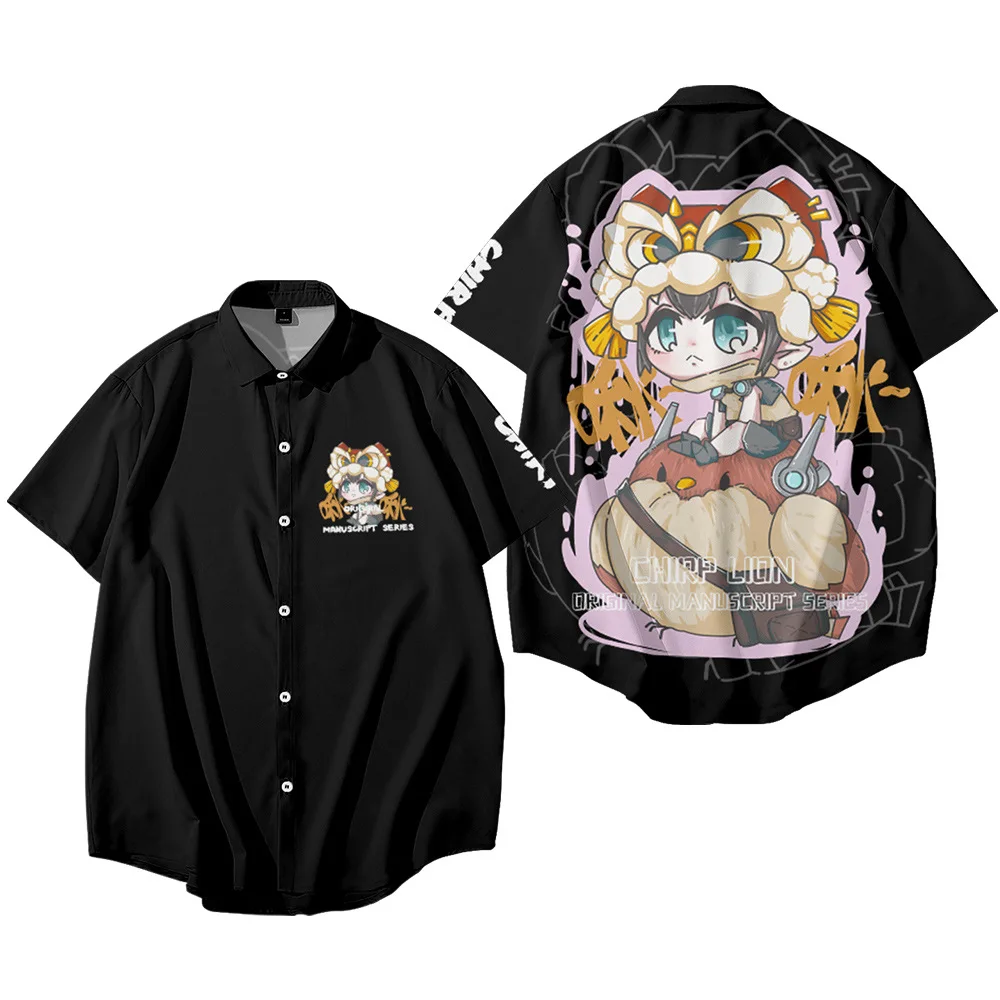 Chinese Cartoon Chirp Lion Dance Printed Summer Short Sleeve Beach Shirt Fashion Casual Hawaiian Streetwear Clothes Camisa
Chinese Cartoon Chirp Lion Dance Printed Summer Short Sleeve Beach Shirt Fashion Casual Hawaiian Streetwear Clothes Camisa