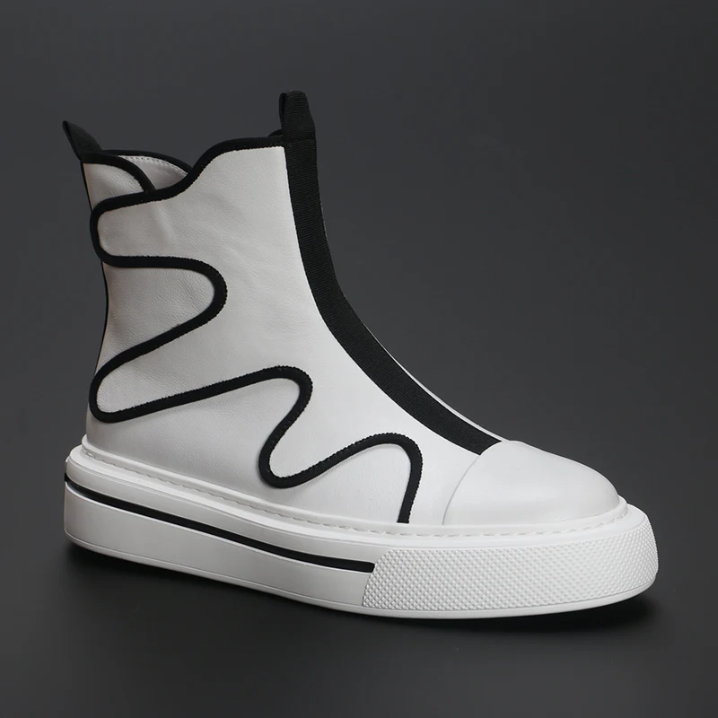 Туфли мужские высокие на толстой подошве, модные Универсальные, из дышащей кожи, повседневная обувь в британском стиле
Туфли мужские высокие на толстой подошве, модные Универсальные, из дышащей кожи, повседневная обувь в британском стиле