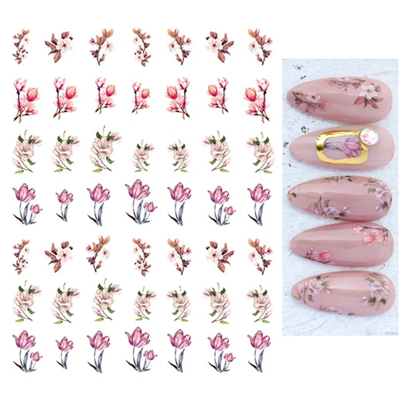 Back Glue Stickers Elegant Tulip Daisy Rose Plum Blossoms Dry Flowers Nail Decals Decoration For Nail Art Manicure Beauty
Back Glue Stickers Elegant Tulip Daisy Rose Plum Blossoms Dry Flowers Nail Decals Decoration For Nail Art Manicure Beauty