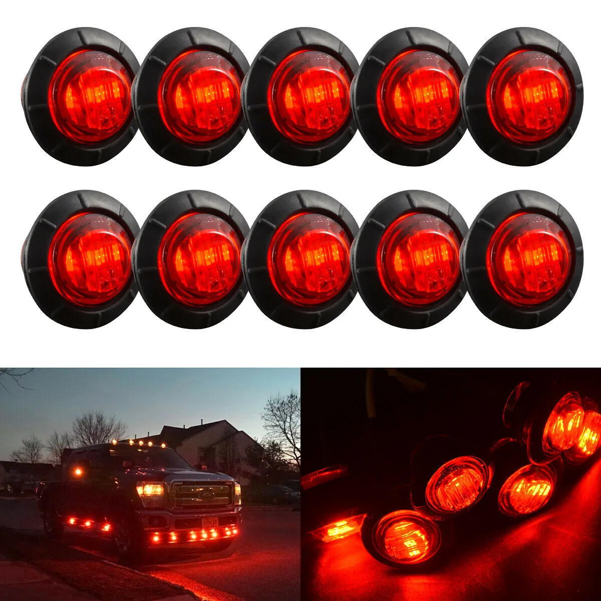 Car Lights Truck Round Trailer Mini Red Button Side Super Bright High Quality Brand New Universal Energy Saving
Car Lights Truck Round Trailer Mini Red Button Side Super Bright High Quality Brand New Universal Energy Saving