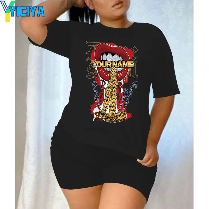 YICIYA SUIT TRACKSUIT Black Short Sleeve Print T-shirt And Shorts Pant TWO PIEC SET WOMAN Oversized Outifits Fashion Clothing
YICIYA SUIT TRACKSUIT Black Short Sleeve Print T-shirt And Shorts Pant TWO PIEC SET WOMAN Oversized Outifits Fashion Clothing