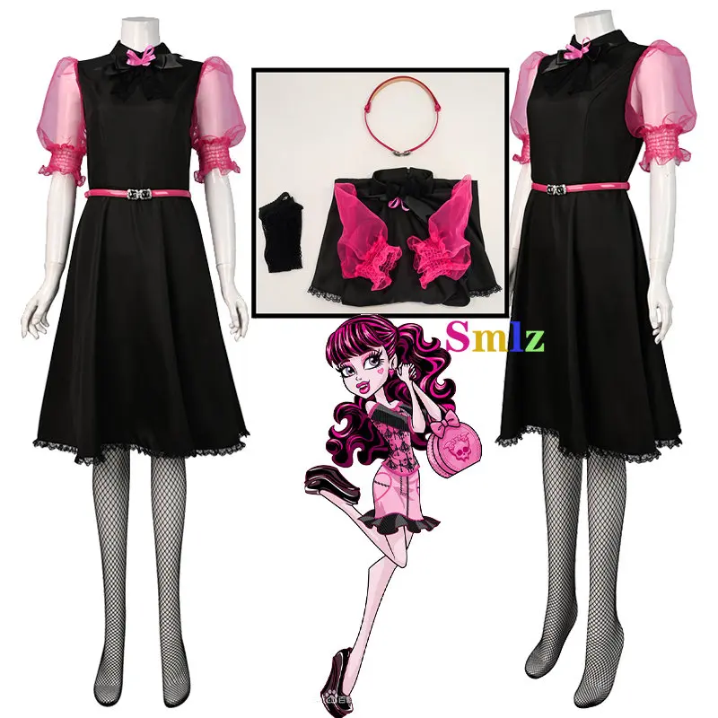 Ula Cosplay Anime Count Fabulous Monster Costume High Draculaura Cosplay Dress Halloween Carnival Clothing.
Ula Cosplay Anime Count Fabulous Monster Costume High Draculaura Cosplay Dress Halloween Carnival Clothing.