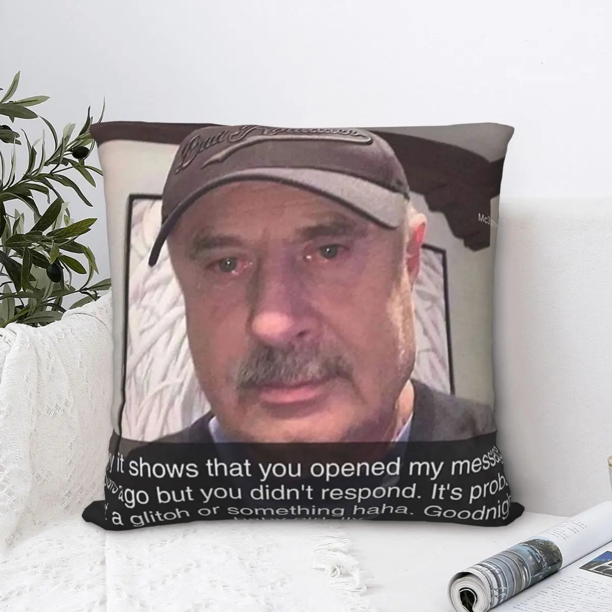 Crying Snapchat Dr Phil Throw Pillow Case Cushion Home Sofa Chair Print Decorative Hug Pillowcase
Crying Snapchat Dr Phil Throw Pillow Case Cushion Home Sofa Chair Print Decorative Hug Pillowcase