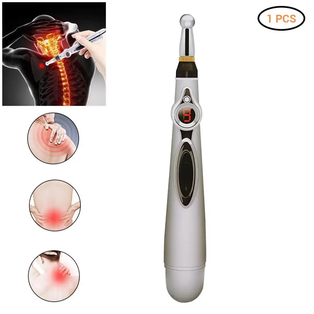 Electronic Acupuncture Pen Pain Relief Therapy Pen Acupuncture Meridian Energy Heal Massage Body Pen
Electronic Acupuncture Pen Pain Relief Therapy Pen Acupuncture Meridian Energy Heal Massage Body Pen