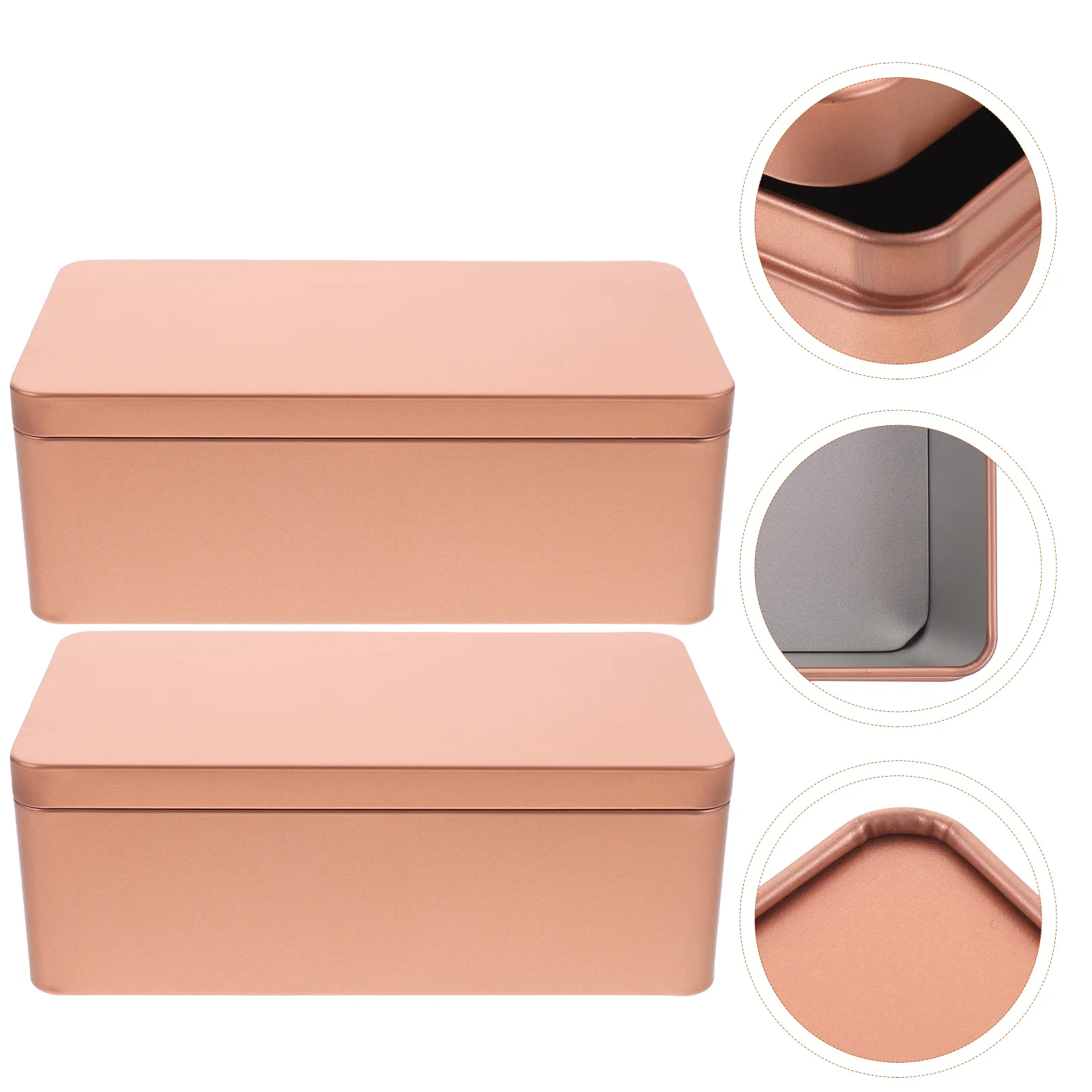 2 Pcs Tinplate Gift Box Container Lid Cans Candy Storage Tins Biscuit Wrapping Case Collection Tea Party Rectangular
2 Pcs Tinplate Gift Box Container Lid Cans Candy Storage Tins Biscuit Wrapping Case Collection Tea Party Rectangular