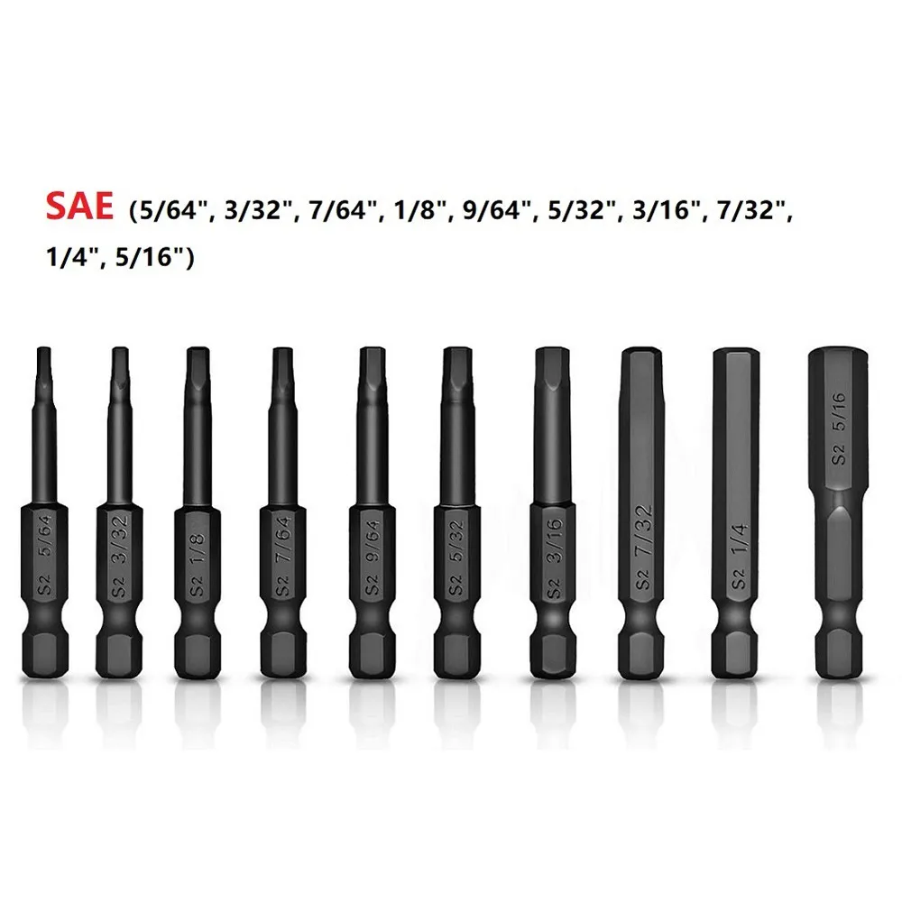 10/20Pcs 1/4inch Steel Hex Head Wrench Screwdriver Drill Bit Set 50mm Length S Impact Batch Head Hardness Screwdriver Bit A80
10/20Pcs 1/4inch Steel Hex Head Wrench Screwdriver Drill Bit Set 50mm Length S Impact Batch Head Hardness Screwdriver Bit A80