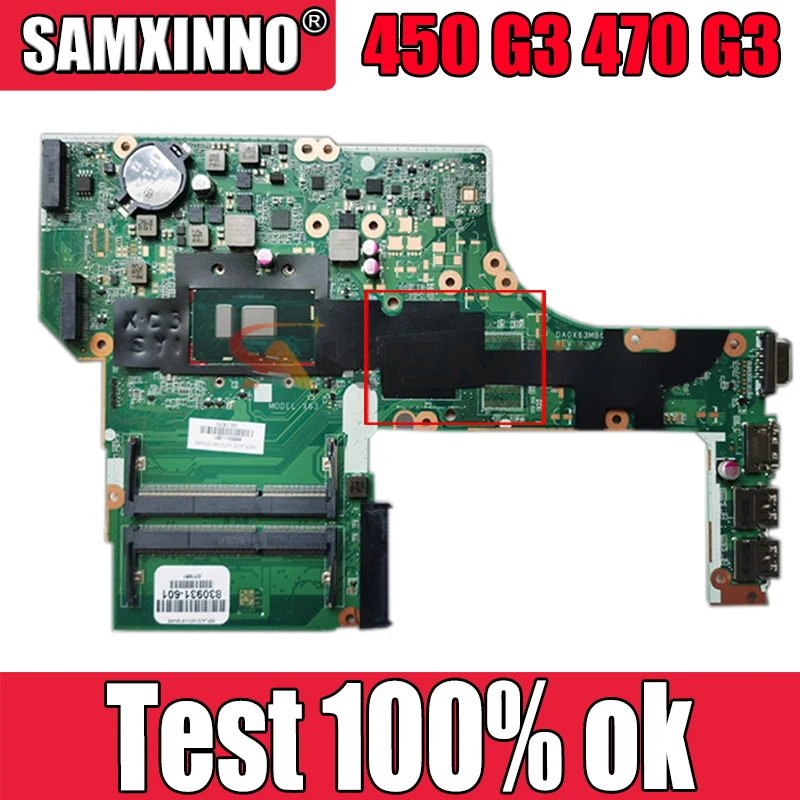 Для процессора. I5. Материнская плата для ноутбука hp ProBook 450 G3 470 G3 6200U daox63mb6h1 100% ТЕСТ ОК
Для процессора. I5. Материнская плата для ноутбука hp ProBook 450 G3 470 G3 6200U daox63mb6h1 100% ТЕСТ ОК