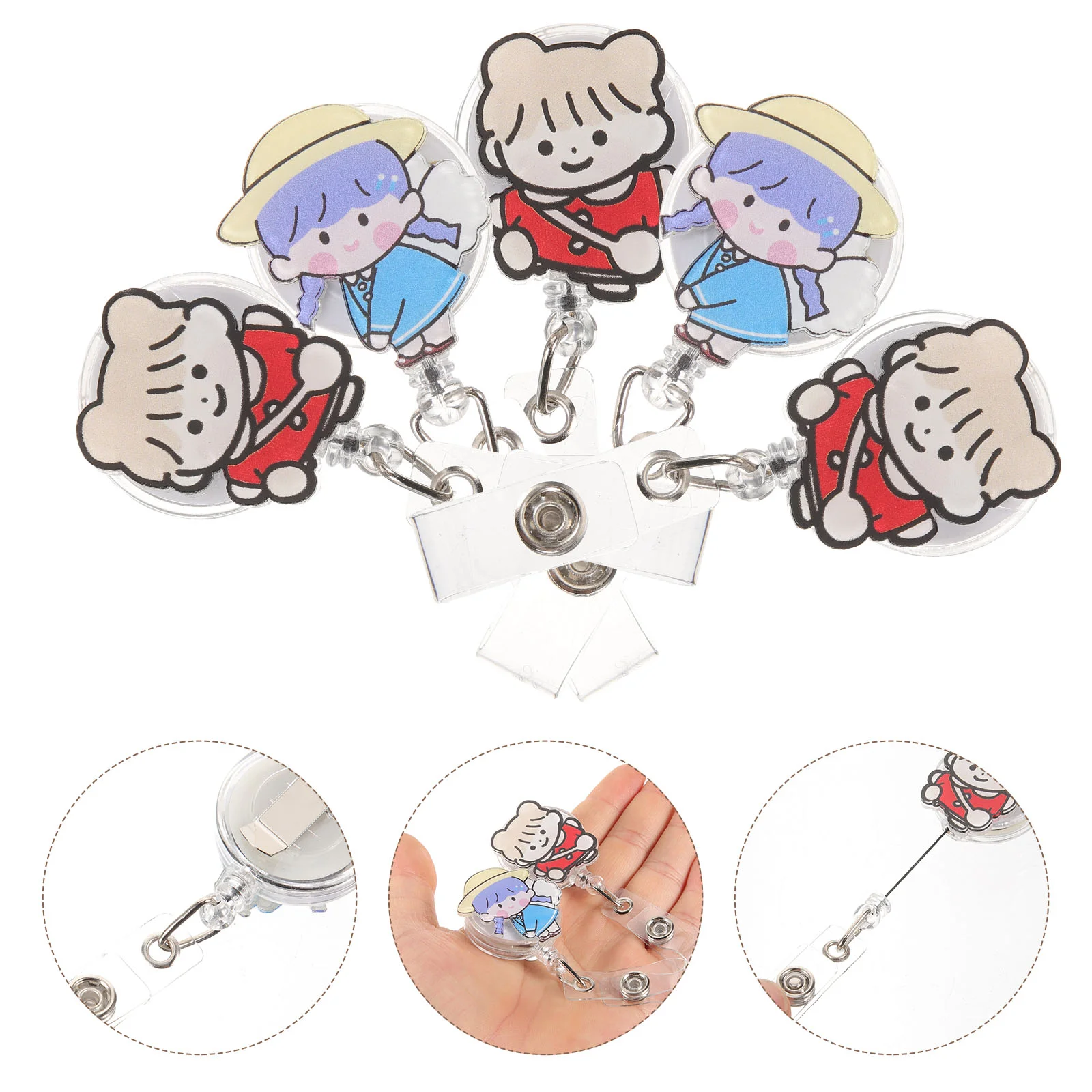 Easy-to-pull ID Holder Badge Clip Retractable Uterus Reel Holders Name Tag Coat Buckles Card Clips Labels
Easy-to-pull ID Holder Badge Clip Retractable Uterus Reel Holders Name Tag Coat Buckles Card Clips Labels
