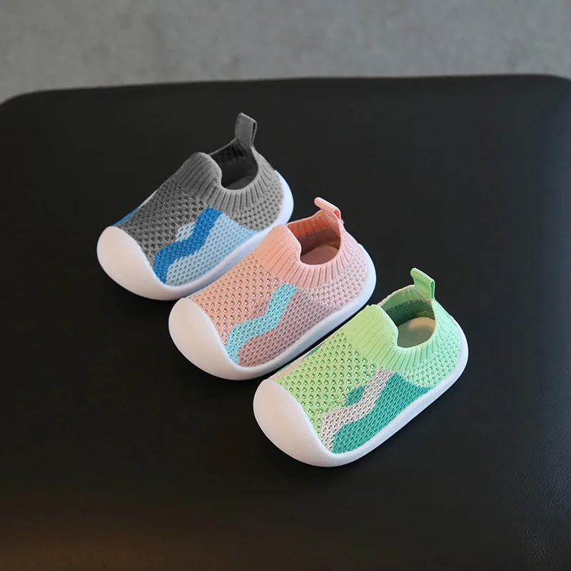 Spring Fall Infants Toddlers Ages 0-3 Years Outdoor Mesh Shoes Punched Dots Fly Knit Upper Casual Shoe Multi Colored Wavy Shape
Spring Fall Infants Toddlers Ages 0-3 Years Outdoor Mesh Shoes Punched Dots Fly Knit Upper Casual Shoe Multi Colored Wavy Shape