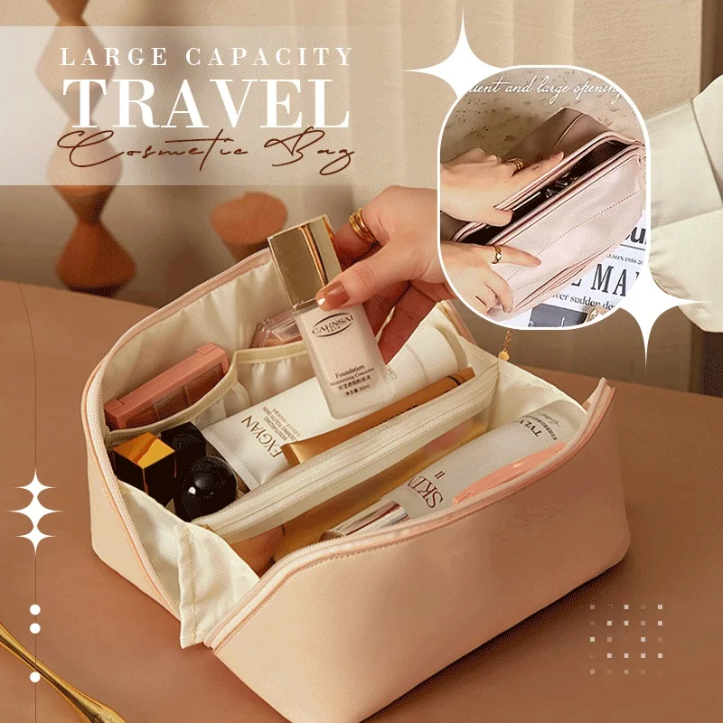 Large-capacity Travel Cosmetic Bag Makeup Case Organizer Portable Makeup Bags Women Toiletry Make up Bag for Girls Traveling
Large-capacity Travel Cosmetic Bag Makeup Case Organizer Portable Makeup Bags Women Toiletry Make up Bag for Girls Traveling