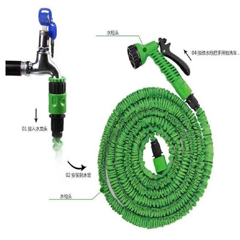 Garden Telescoping Hose Pipe Water Hose Expandable Magic Hose Water Gun Foam Pot flexible reels hose Car Wash Gun Sprayer
Garden Telescoping Hose Pipe Water Hose Expandable Magic Hose Water Gun Foam Pot flexible reels hose Car Wash Gun Sprayer