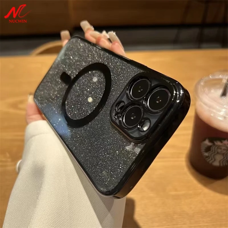 Luxury Glitter Magsafe Case for iPhone 13 Pro Max 12 Mini 11 Pro Xs Max X Xr 7 8 Plus SE 2 3 Magnet Plating Soft Silicone Cover
Luxury Glitter Magsafe Case for iPhone 13 Pro Max 12 Mini 11 Pro Xs Max X Xr 7 8 Plus SE 2 3 Magnet Plating Soft Silicone Cover