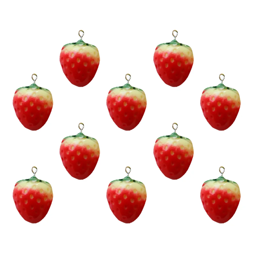 10 Pcs Simulation Strawberry Pendant DIY Accessories Earring Resin Crafts Necklace
10 Pcs Simulation Strawberry Pendant DIY Accessories Earring Resin Crafts Necklace