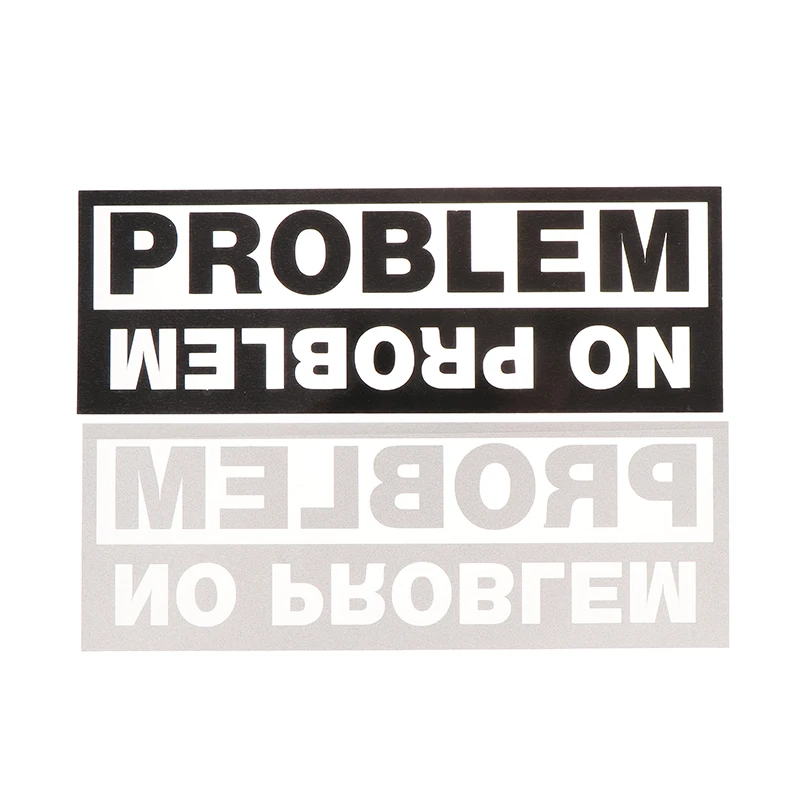 Creative Car Styling Decal Black/White No Problem Off Road Sticker Fashionable Rear Windshield Decor Car Atickers Accessories 
Creative Car Styling Decal Black/White No Problem Off Road Sticker Fashionable Rear Windshield Decor Car Atickers Accessories
