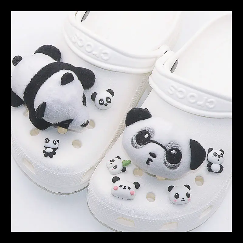 Cartoon Panda Cute Croc Charms Designer DIY Funny Doll Charms for Crocs DIY Removable Shoe Buckle Croc Accessories Fashon
Cartoon Panda Cute Croc Charms Designer DIY Funny Doll Charms for Crocs DIY Removable Shoe Buckle Croc Accessories Fashon