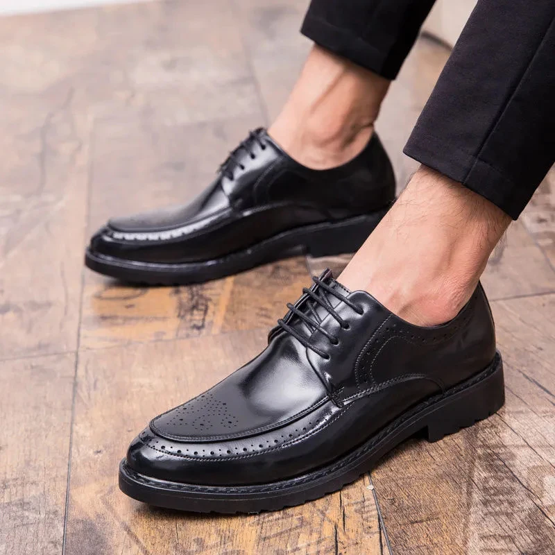 Men's Leather Shoes New Fashion Versatile Comfortable Light Suit Men's Shoes Business Dress Low Heel Casual Men's Leather Shoes
Men's Leather Shoes New Fashion Versatile Comfortable Light Suit Men's Shoes Business Dress Low Heel Casual Men's Leather Shoes