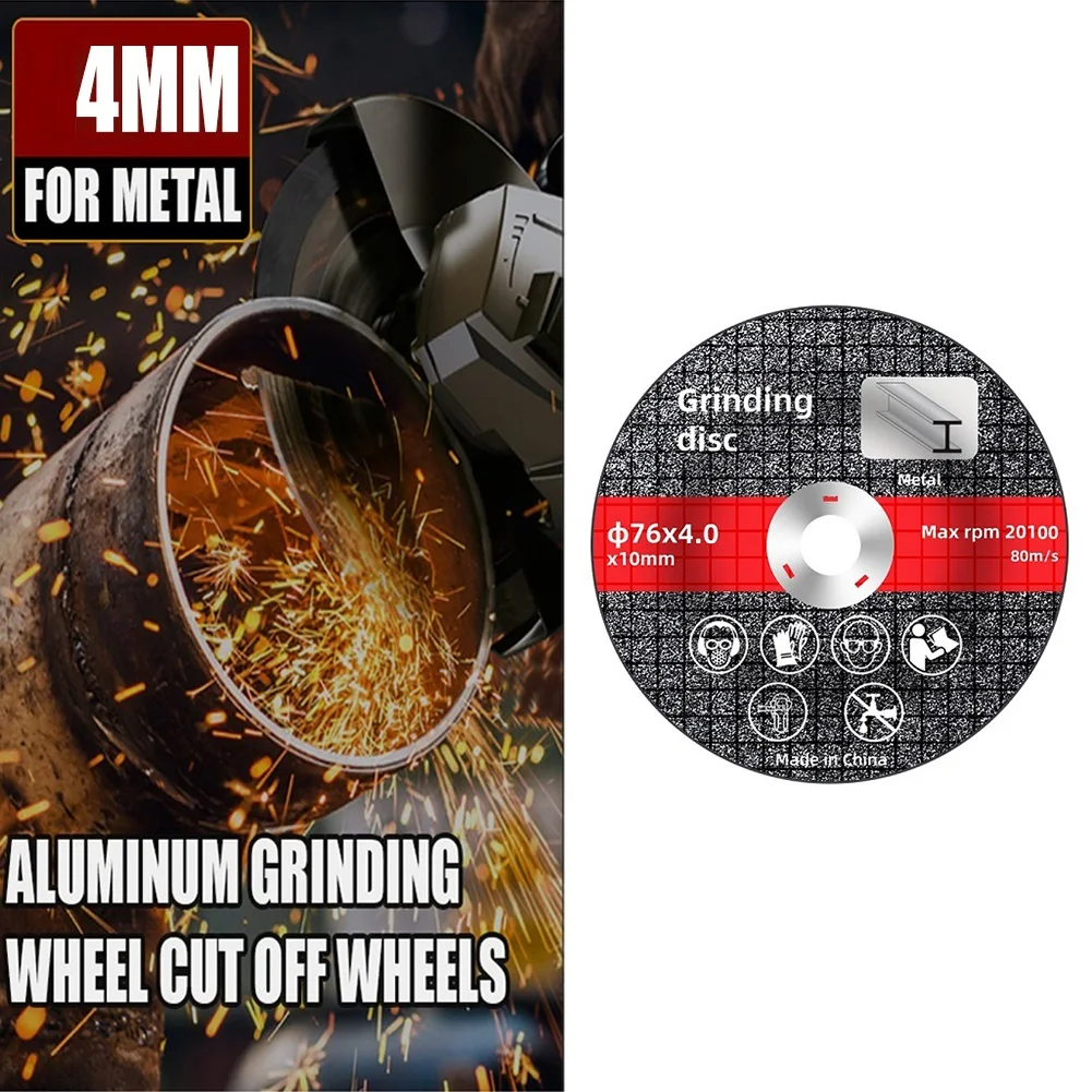 1pc 3inch Cutting Disc Circular Resin Grinding Wheel Saw Blade Angle Grinder Thickness 4.0mm For Angle Grinder Steel Cutting
1pc 3inch Cutting Disc Circular Resin Grinding Wheel Saw Blade Angle Grinder Thickness 4.0mm For Angle Grinder Steel Cutting