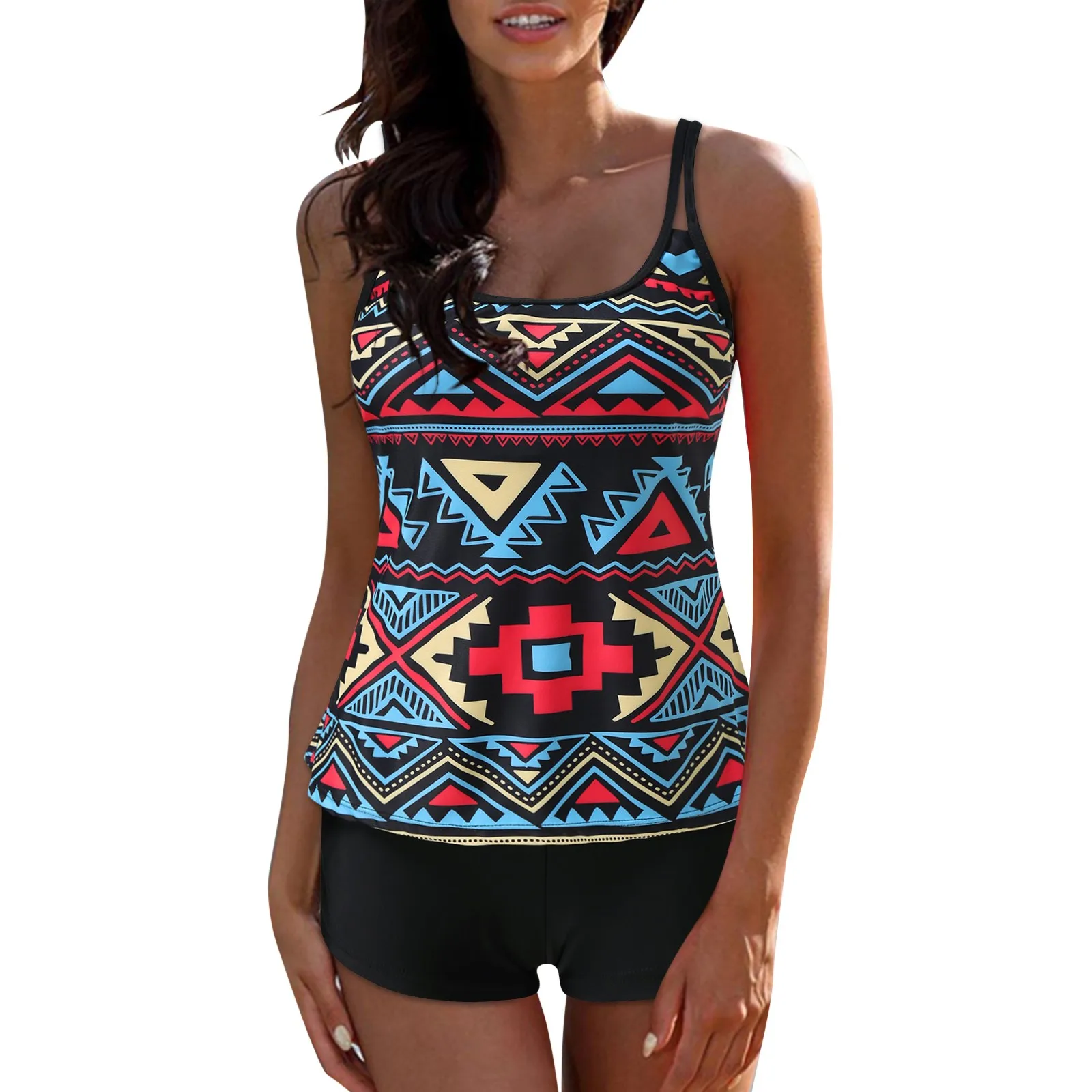 Plus Size Bathing Split Tankini Women Suit Adjustable Swimwear Print Digital Bikini Set Swimsuit women's beach swimming trunks
Plus Size Bathing Split Tankini Women Suit Adjustable Swimwear Print Digital Bikini Set Swimsuit women's beach swimming trunks