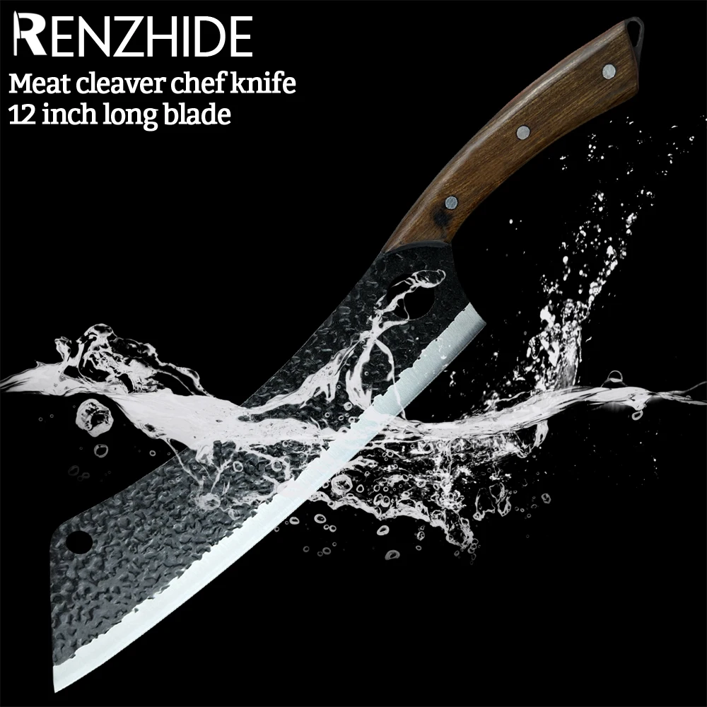 

Мясница RZD, кованый стальной кухонный нож шеф-повара, 12 дюймов, инструмент для разделения нарезки мяса, для приготовления мясника, профессиональный нож, инструмент, аксессуары