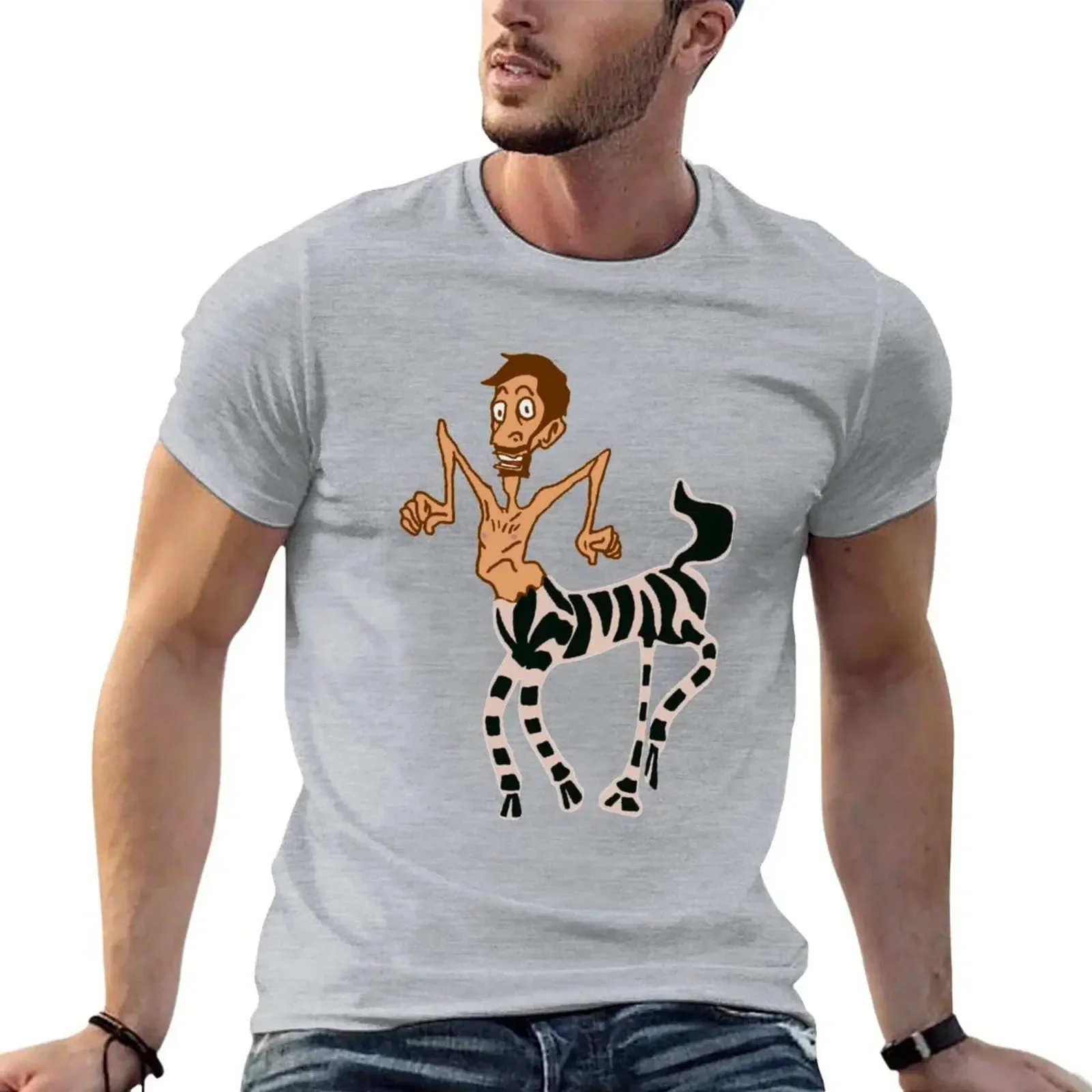 Футболка Zebra In America с рисунком каракули футболки милая одежда мужская футболка