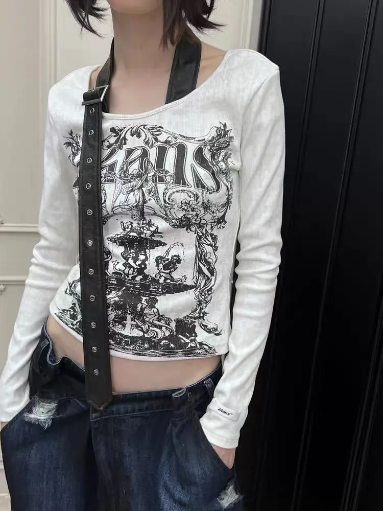 Hikigawa Streetwear Y2k Print Slim Long Sleeve Women T-Shirts Summer Casual O Neck Chic Fashion Slim Thin Knitted Tops Mujer
Hikigawa Streetwear Y2k Print Slim Long Sleeve Women T-Shirts Summer Casual O Neck Chic Fashion Slim Thin Knitted Tops Mujer