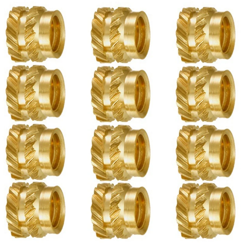 100Pcs M3 Thread Knurled Brass Threaded Heat Set Heat Resistant Insert Embedment Nut,M3X5X4,For 3D Printer Voron 2.4 Etc
100Pcs M3 Thread Knurled Brass Threaded Heat Set Heat Resistant Insert Embedment Nut,M3X5X4,For 3D Printer Voron 2.4 Etc