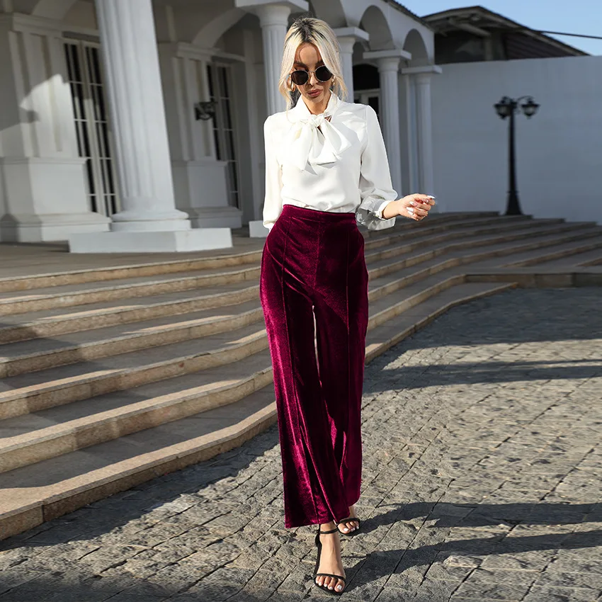 Women Pants Y2k Velvet Flares High Waist Pant Spring Summer Wide Leg Pants Stretchy Trousers Hippie Boho Plus Size Tight Bottoms
Women Pants Y2k Velvet Flares High Waist Pant Spring Summer Wide Leg Pants Stretchy Trousers Hippie Boho Plus Size Tight Bottoms