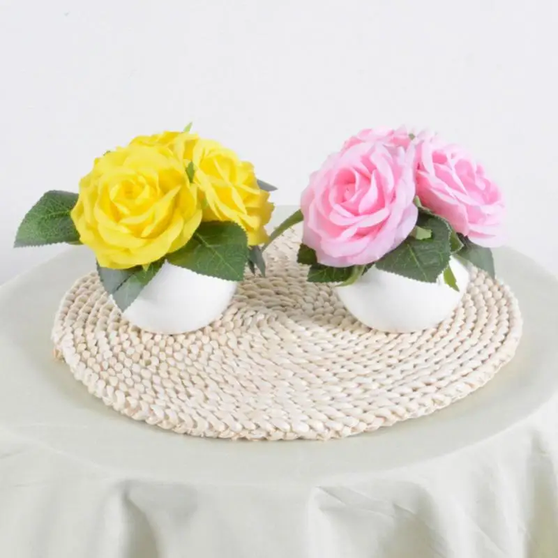 Rose LED Light Artificial Flowerpot Lamp Bouquet Desk Lights For Home Decor Romantic Night Lamp Party Wedding Desktop Decor 
Rose LED Light Artificial Flowerpot Lamp Bouquet Desk Lights For Home Decor Romantic Night Lamp Party Wedding Desktop Decor