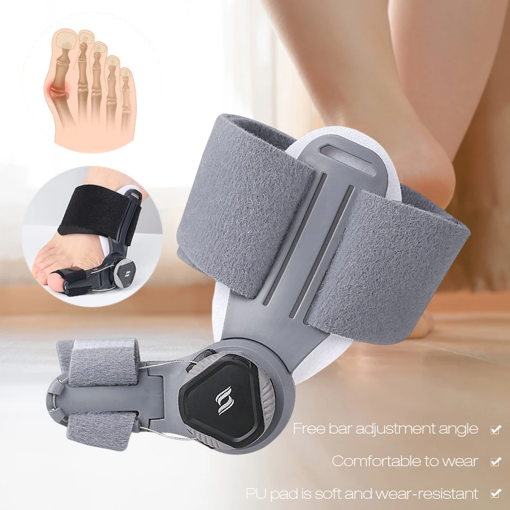 Unisex Hallux Valgus Appliance Relieve Pain with Knob Toe Separator Straightener Rotatable Adjustable One Size for Foot Supplies
Unisex Hallux Valgus Appliance Relieve Pain with Knob Toe Separator Straightener Rotatable Adjustable One Size for Foot Supplies