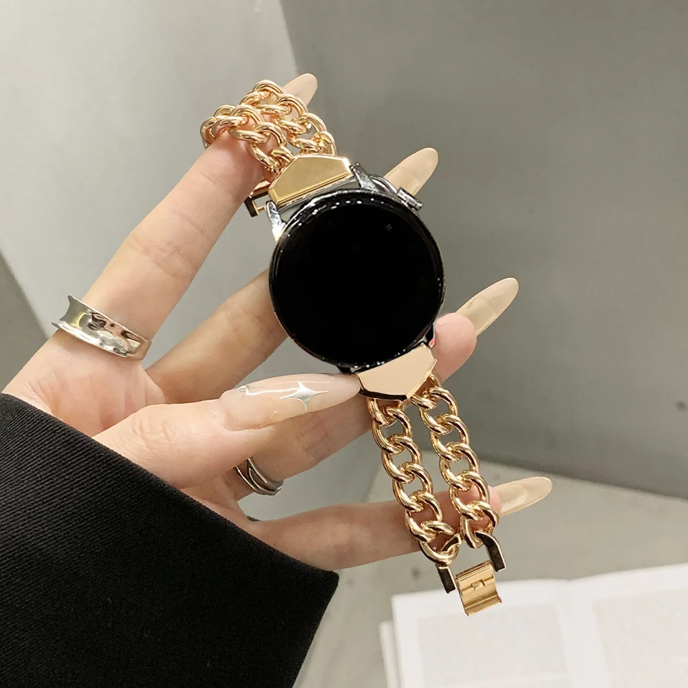 20mm Cute Chain Strap for Samsung Galaxy Watch 4/5 40mm 44mm Active2 Women Bracelet for Huawei GT2/GT3 42mm Garmin Venu Sq2 Move
20mm Cute Chain Strap for Samsung Galaxy Watch 4/5 40mm 44mm Active2 Women Bracelet for Huawei GT2/GT3 42mm Garmin Venu Sq2 Move