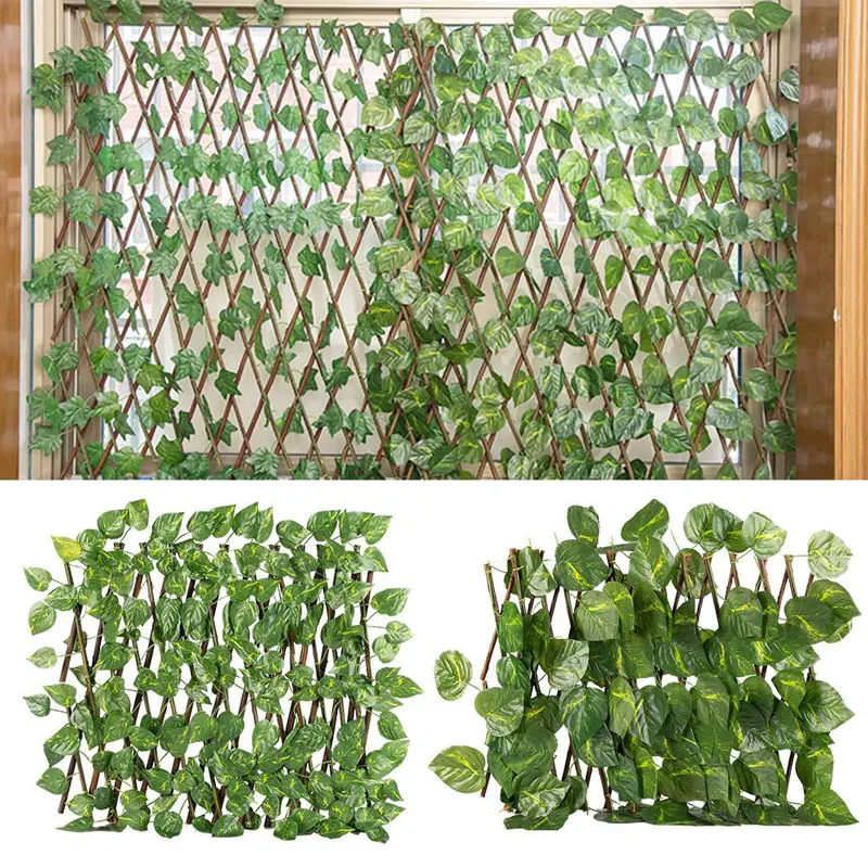 Retractable Artificial Garden Fence Wood Vines Privacy Fence Expandable Faux Ivy Climbing Frame Garden Home Decorations
Retractable Artificial Garden Fence Wood Vines Privacy Fence Expandable Faux Ivy Climbing Frame Garden Home Decorations